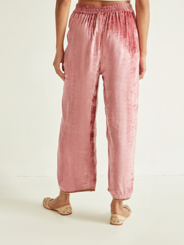 Velvet trousers J Brand Pink size 36 FR in Velvet - 19692436