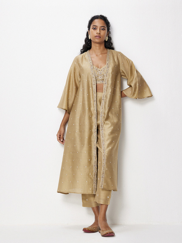 Buy Shehnai Zari Work Overlay | Women’s Jacket Online : Ancestry