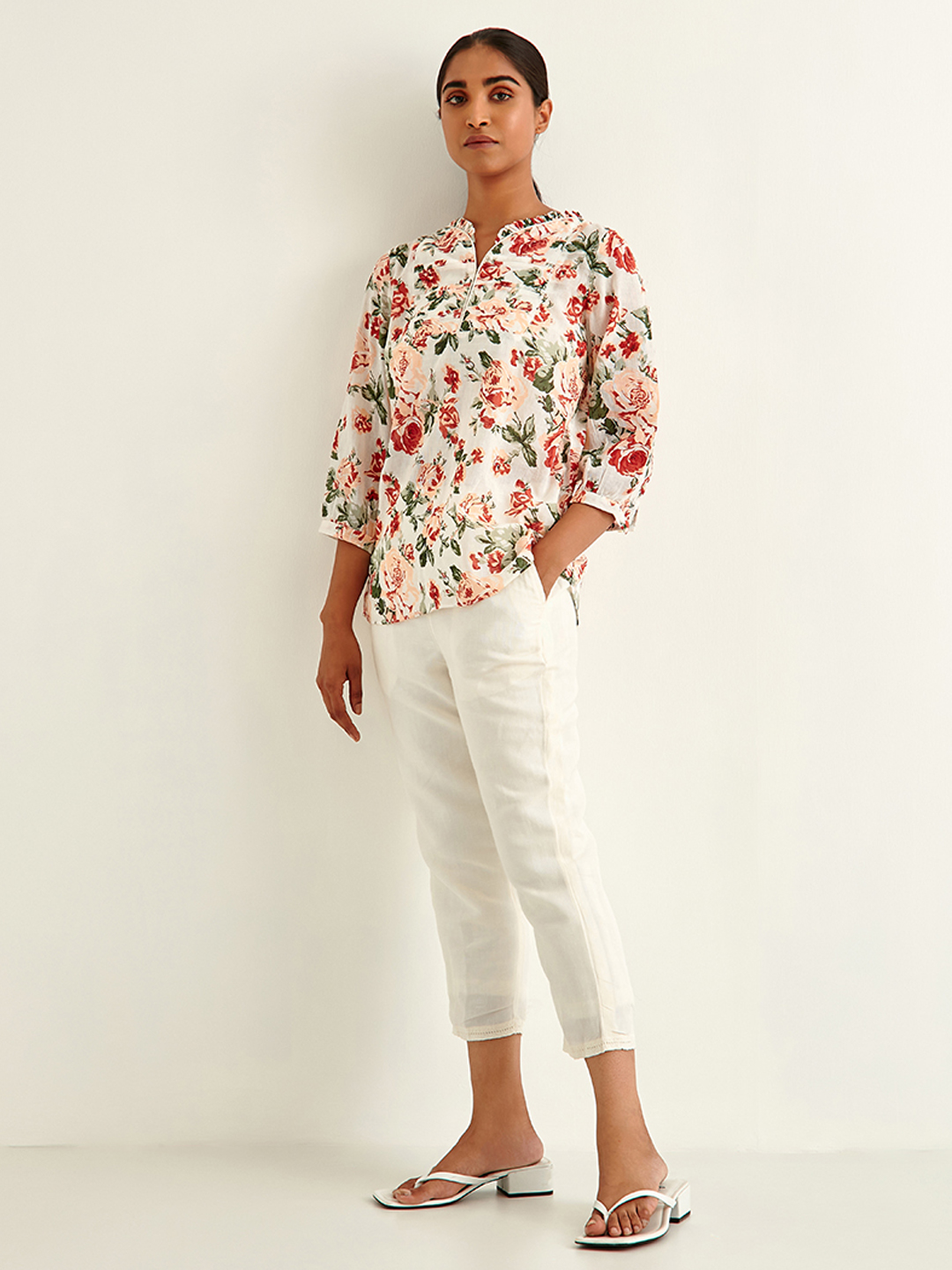 Shop Fiona Floral Top | latest tops by Ancestry