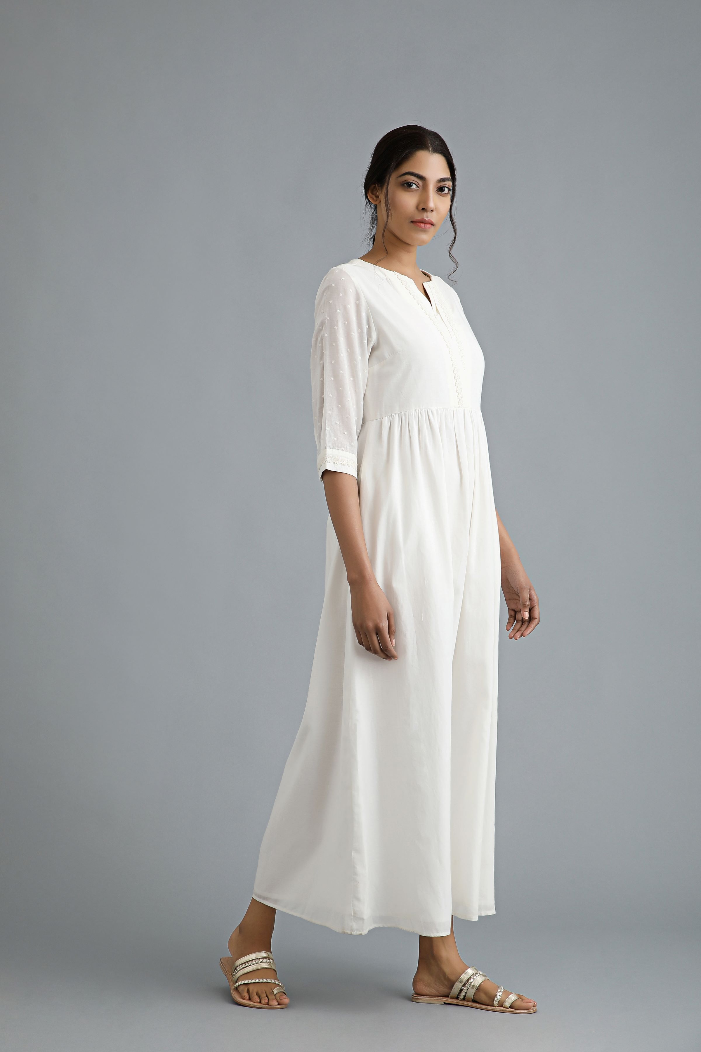 Buy All White Kurta Dress | Latest Dresses for Women Online : Ancestry